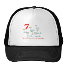 12 days seven swans a-swimming trucker hat