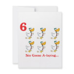 12 days six geese a-laying invitations
