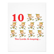 12 days ten lords a-leaping invites
