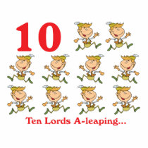 12 days ten lords a-leaping cut outs