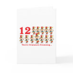 12 days twelve drummers drumming greeting cards
