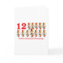 12 days twelve drummers drumming greeting cards