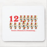 12 days twelve drummers drumming mousepads