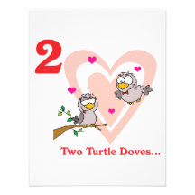 12 days two turtle doves invitations