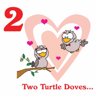 12 days two turtle doves cut out by doonidesigns