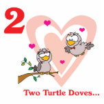 12 days two turtle doves photo sculptures