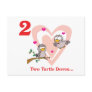 12 days two turtle doves postcard