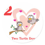 12 days two turtle doves stickers