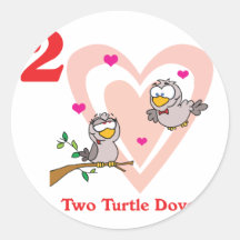 12 days two turtle doves stickers