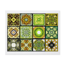12 Different Tea Bag Tiles - Origami Folding Personalised Flyer