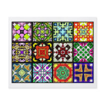 12 Different Tea Bag Tiles - Origami Folding Flyers