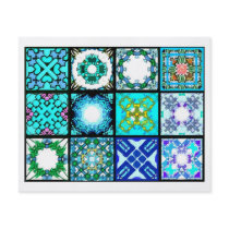 12 Different Tea Bag Tiles - Origami Folding Flyers