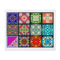 12 Different Tea Bag Tiles - Origami Folding Flyer