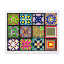 12 Different Tea Bag Tiles - Origami Folding Custom Flyer