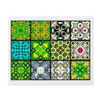 12 Different Tea Bag Tiles - Origami Folding Custom Flyer
