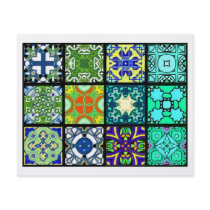 12 Different Tea Bag Tiles - Origami Folding Personalised Flyer