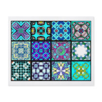 12 Different Tea Bag Tiles - Origami Folding Personalised Flyer