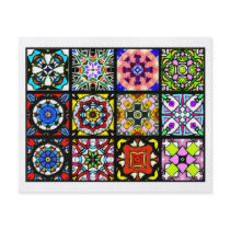 12 Different Tea Bag Tiles - Origami Folding Full Color Flyer