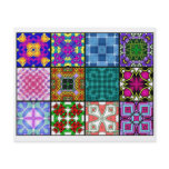 12 Different Tea Bag Tiles - Origami Folding Flyer Design