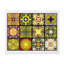 12 Different Tea Bag Tiles - Origami Folding Flyer