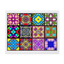 12 Different Tea Bag Tiles - Origami Folding Full Color Flyer
