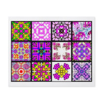 12 Different Tea Bag Tiles - Origami Folding Personalised Flyer