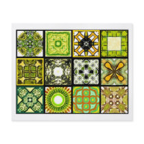 12 Different Tea Bag Tiles - Origami Folding Flyer