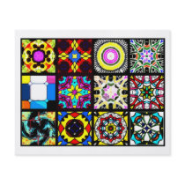 12 Different Tea Bag Tiles - Origami Folding Full Color Flyer