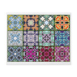 12 Different Tea Bag Tiles - Origami Folding Personalized Flyer