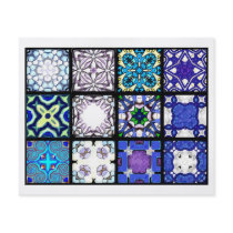 12 Different Tea Bag Tiles - Origami Folding Flyer Design