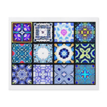 12 Different Tea Bag Tiles - Origami Folding Flyer