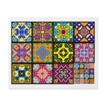 12 Different Tea Bag Tiles - Origami Folding Full Colour Flyer