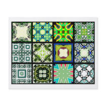 12 Different Tea Bag Tiles - Origami Folding Personalised Flyer