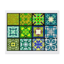 12 Different Tea Bag Tiles - Origami Folding Full Color Flyer