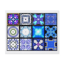 12 Different Tea Bag Tiles - Origami Folding Full Color Flyer