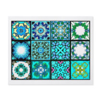 12 Different Tea Bag Tiles - Origami Folding Full Color Flyer
