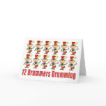 12 Drummers Drumming Cards