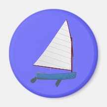 12 Foot Sailing Dinghy Magnet