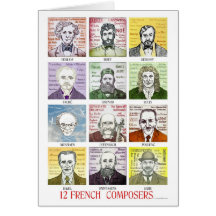 12 French Composers Card