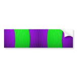 12 Green & Purple Bumper Sticker