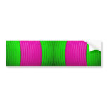 12 Pink & Green Bumper Sticker