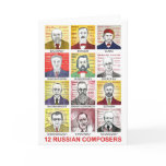12 Russian Composers cards