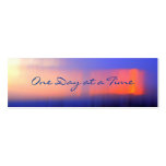 12-Step Abstract Sunset Profile Card or bookmark business cards