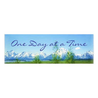12-Step Mountains Profile Card or bookmark Business Card by jan4insight
