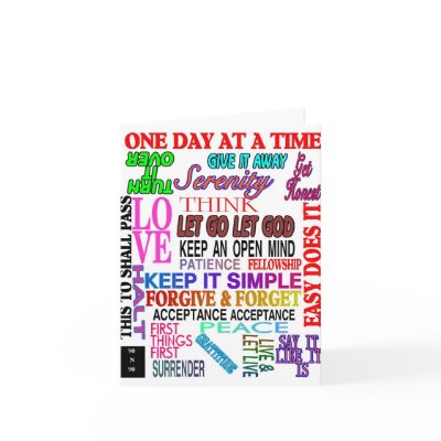 12 STEP SLOGANS IN COLOR by tommacarthur