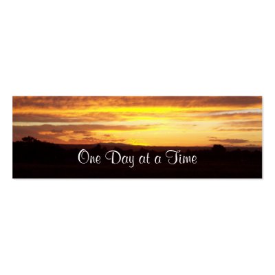 12-Step Sunset Profile Card or bookmark by jan4insight