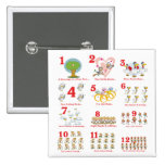 12 twelves days of christmas complete buttons