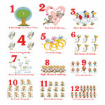12 twelves days of christmas complete photo sculptures