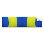 12 Yellow & Blue Bumper Sticker