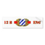 12B 3RD Infantry Division Bumper Stickers